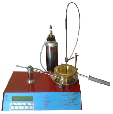 Полуавтоматический аппарат для определения температуры вспышки и воспламенения в открытом тигле ТВО-П