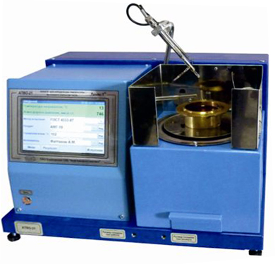 Аппарат автоматический АТВО-21 для определения температуры вспышки в открытом тигле (ГОСТ 4333-87, ISO 2592-73, ASTM D-92)