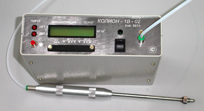 Переносной двухдетекторный (фотоионизационный+электрохимический) газоанализатор КОЛИОН-1В-02