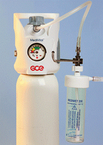 Баллонный вентиль MediVital® со встроенным регулятором давления для использования с медицинскими газами