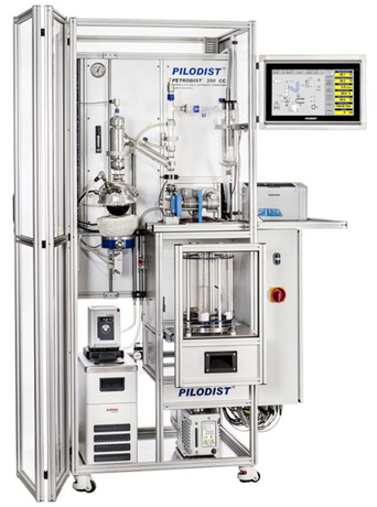 Автоматический аппарат для дистилляции нефтепродуктов при пониженном давлении с коллектором фракций PETRODIST 350 CC