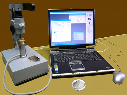 Компьютерный многофункциональный прибор для определения удельной поверхности и среднемассового размера частиц порошков ПСХ-12, ПСХ-12(SP)
