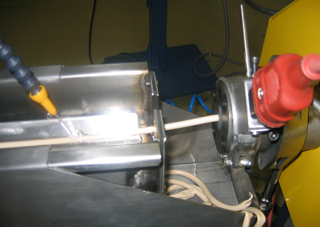 Лабораторный одношнековый экструдер Rheoscam в комплекте для получения гранулята