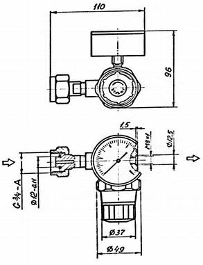 Стабилизатор давления газа СДГ-131Б