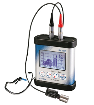 Двухканальный шумомер, дозиметр шума, анализатор спектра SV-102