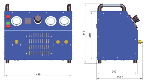 Портативный компрессорный модуль для элегаза SF6 GTU-10