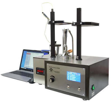 Установка для определения теплопередачи при воздействии пламени МТ 285М